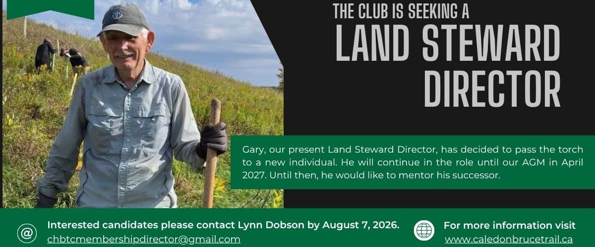 Join the CHBTC Team" Upcoming Vacancy for Land Steward Director