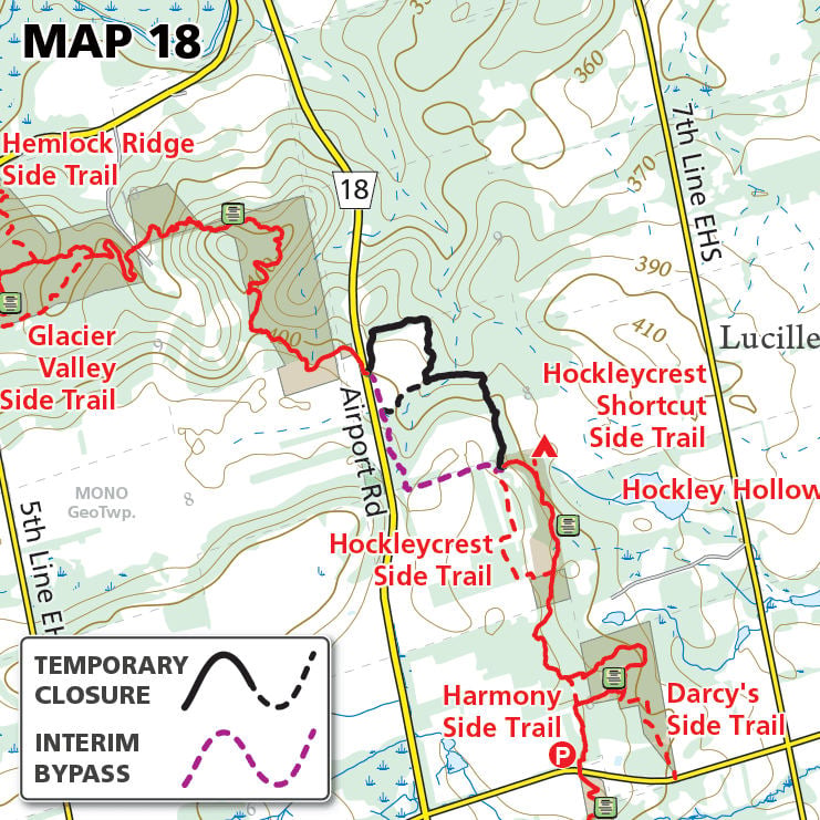 Temporary Trail Reroute
